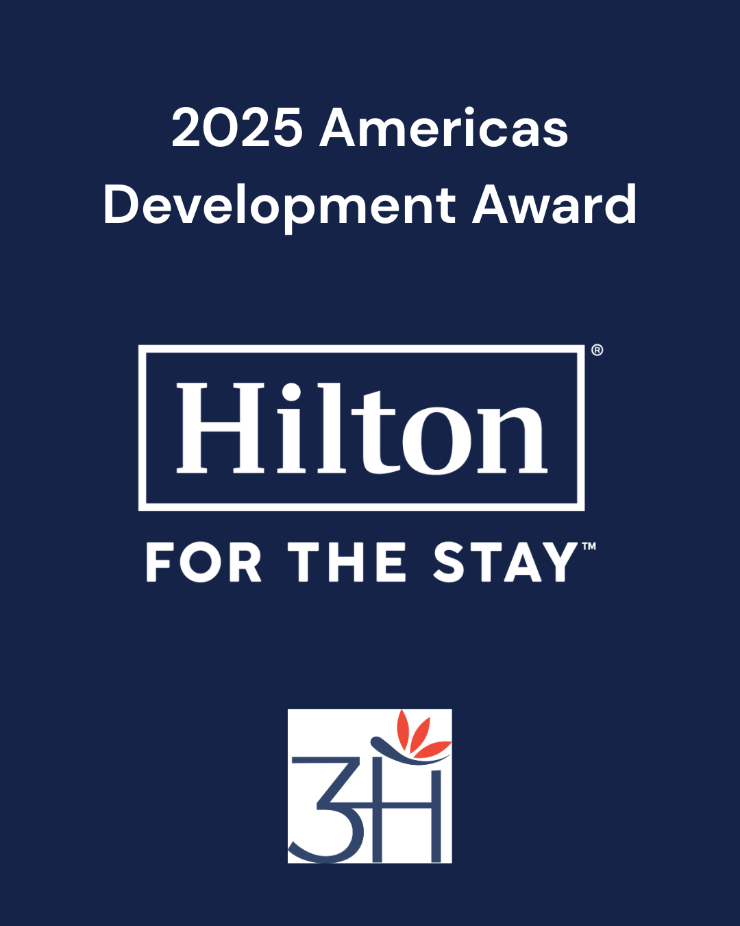 Hilton Honors 3H Group with 2025 Americas Development Award for LivSmart Studios
